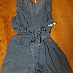 Old navy womens denim romper